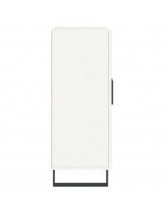 Credenza Bianca 69,5x34x90 cm in Legno Multistrato 2