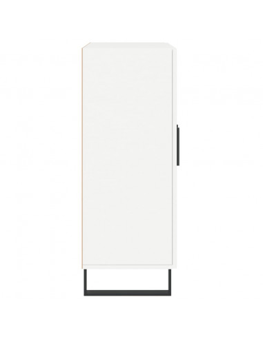 Credenza Bianca 69,5x34x90 cm in Legno Multistrato