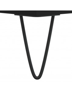 Credenza Nera 69,5x34x90 cm in Legno Multistrato