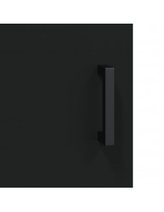 Credenza Nera 69,5x34x90 cm in Legno Multistrato