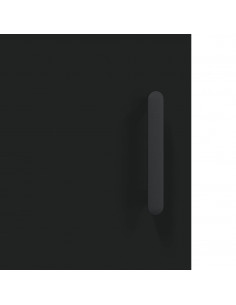 Credenza Nera 69,5x34x90 cm in Legno Multistrato