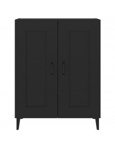 Credenza Nera 69,5x34x90 cm in Legno Multistrato