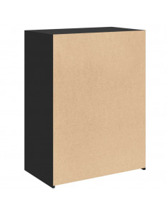 Credenza Nera 70x41x93 cm in Legno Multistrato