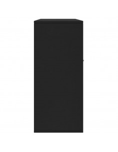 Credenza Nera 88x30x70 cm in Legno Multistrato