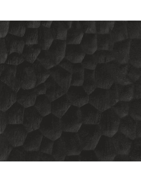 Credenza Nera 90x33x75 cm in Legno Massello di Mango