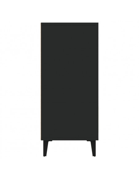 Credenza Nera 90x34x80 cm in Legno Multistrato