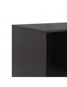 Credenza Nera 99x39x73 cm in Acciaio