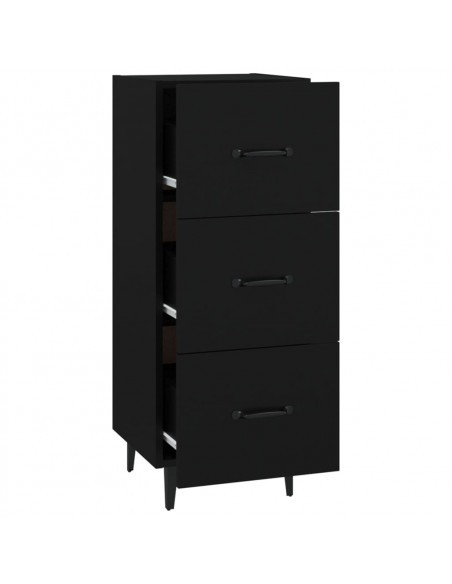 Credenza Nero 34,5x34x90 cm in Legno Multistrato
