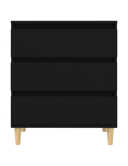 Credenza Nero 60x35x70 cm in Legno Multistrato