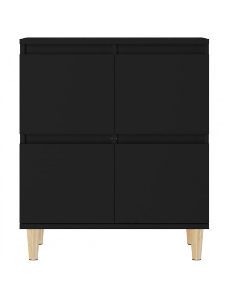Credenza Nero 60x35x70 cm in Legno Multistrato