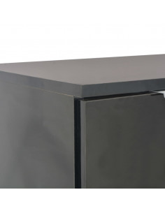 Credenza Nero Lucido 107x35x80,5 cm