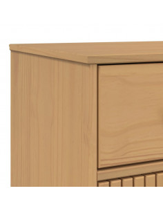 Credenza OLDEN Marrone 114x43x73,5 cm in Legno Massello di Pino