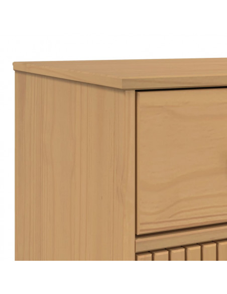 Credenza OLDEN Marrone 114x43x73,5 cm in Legno Massello di Pino
