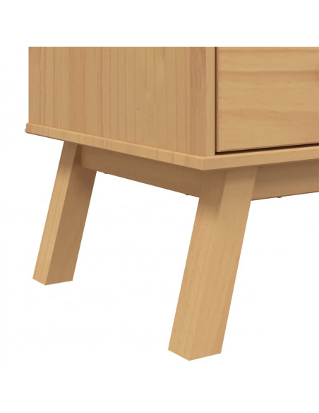 Credenza OLDEN Marrone 85x43x125 cm in Legno Massello di Pino