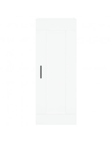 Credenza Bianca 34,5x34x180 cm in Legno Multistrato