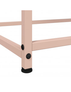 Credenza Rosa 100,5x39x107 cm in Acciaio Laminato a Freddo