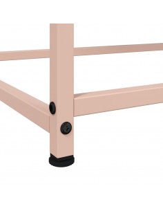 Credenza Rosa 100,5x39x107 cm in Acciaio Laminato a Freddo