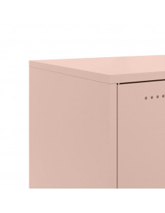 Credenza Rosa 100,5x39x72 cm in Acciaio Laminato a Freddo