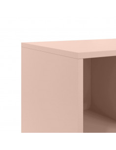 Credenza Rosa 100,5x39x72 cm in Acciaio Laminato a Freddo