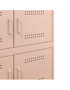 Credenza Rosa 68x39x79 cm in Acciaio