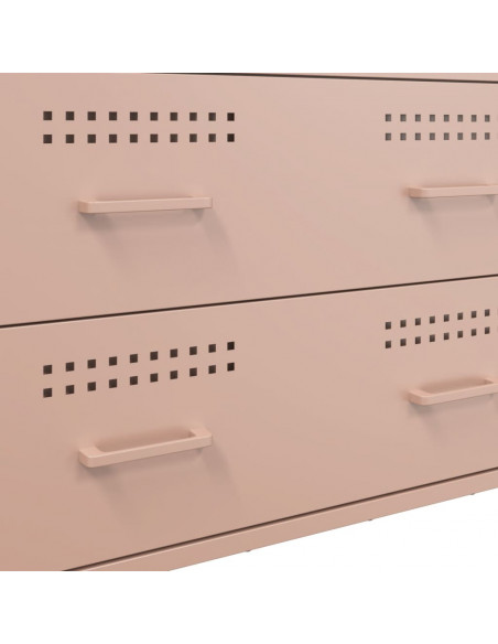 Credenza Rosa 68x39x89 cm in Acciaio