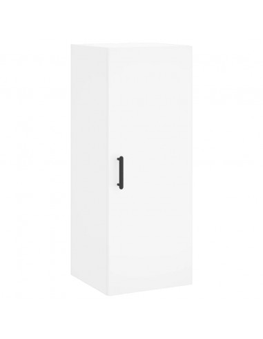 Credenza Bianca 34,5x34x180 cm in Legno Multistrato