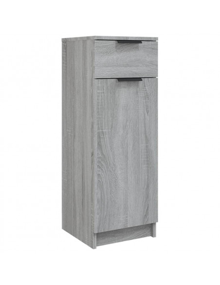 Armadietto Bagno Grigio Sonoma 32x34x90 cm in Legno Multistrato