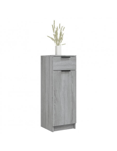 Armadietto Bagno Grigio Sonoma 32x34x90 cm in Legno Multistrato