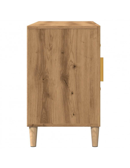 Credenza Rovere Artigianale 100x36x60 cm in Legno Multistrato