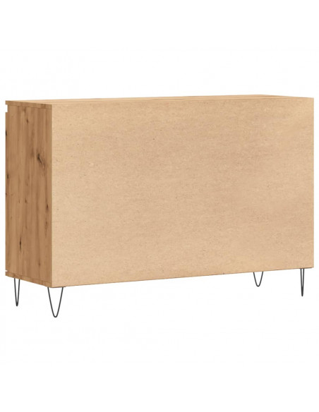 Credenza Rovere Artigianale 104x35x70 cm in Legno Multistrato