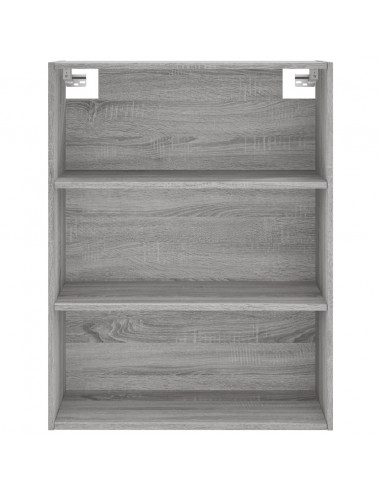 Credenza Grigio Sonoma 69,5x32,5x180 cm Legno Multistrato