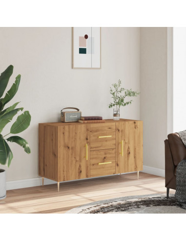 Credenza Rovere Artigianale 100x36x60 cm in Legno Multistrato