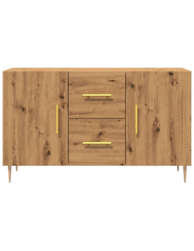 Credenza Rovere Artigianale 100x36x60 cm in Legno Multistrato