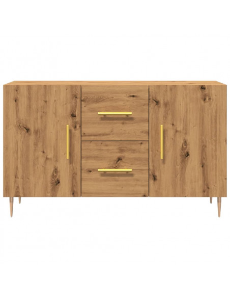 Credenza Rovere Artigianale 100x36x60 cm in Legno Multistrato