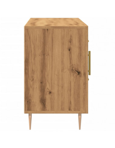 Credenza Rovere Artigianale 100x36x60 cm in Legno Multistrato