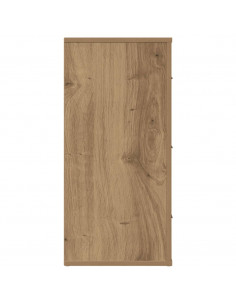 Credenza Rovere Artigianale 80x33x70 cm in Legno Multistrato