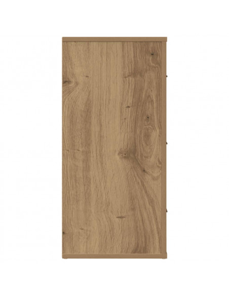 Credenza Rovere Artigianale 80x33x70 cm in Legno Multistrato