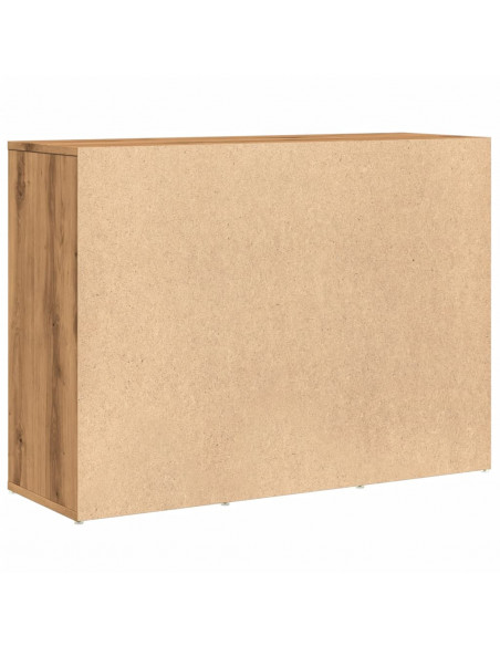 Credenza Rovere Artigianale 88x30x64 cm in Legno Multistrato