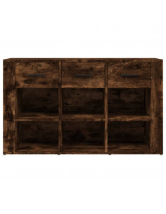 Credenza Rovere Fumo 100x30x59,5 cm in Legno Multistrato