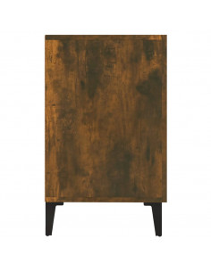 Credenza Rovere Fumo 100x36x60 cm in Legno Multistrato