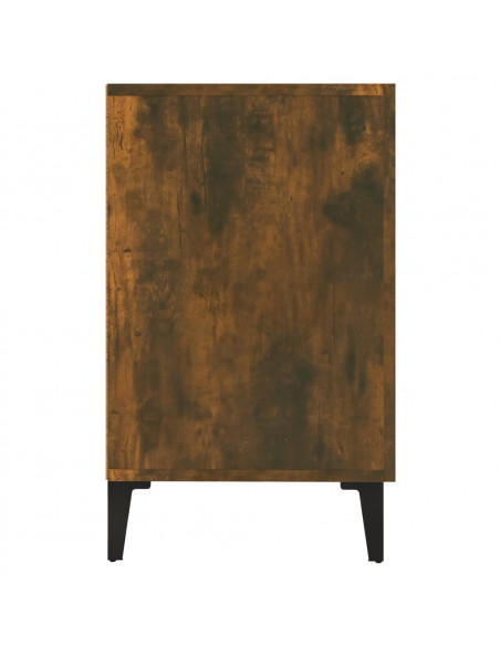 Credenza Rovere Fumo 100x36x60 cm in Legno Multistrato