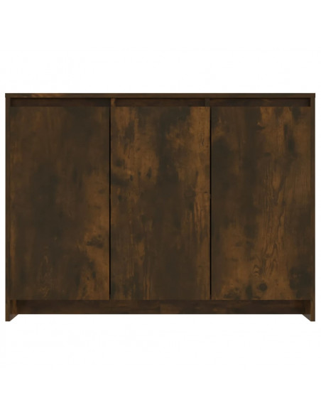 Credenza Rovere Fumo 102x33x75 cm in Truciolato
