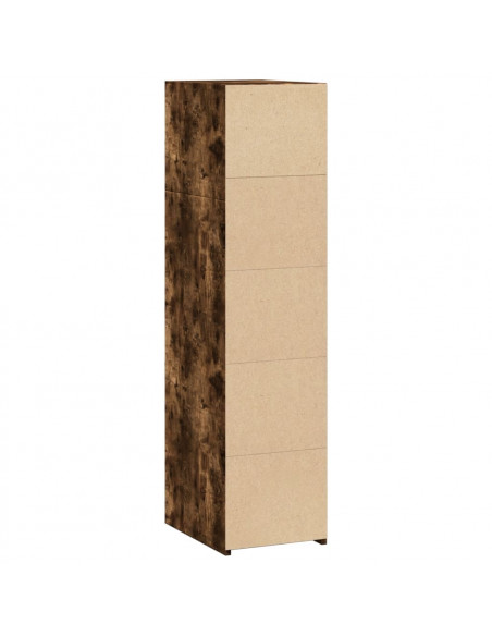 Credenza Rovere Fumo 30x41x124cm in Legno Multistrato