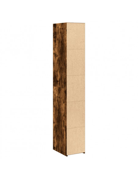 Credenza Rovere Fumo 30x41x185 cm in Legno Multistrato