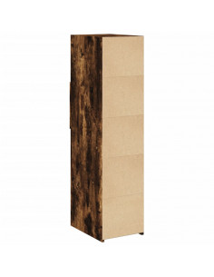 Credenza Rovere Fumo 30x42,5x124 cm in Legno Multistrato
