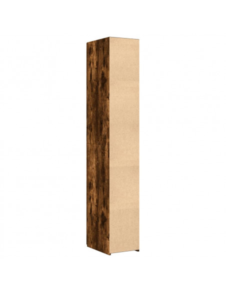 Credenza Rovere Fumo 30x42,5x185 cm in Legno Multistrato