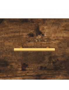 Credenza Rovere Fumo 34,5x34x180 cm in Legno Multistrato