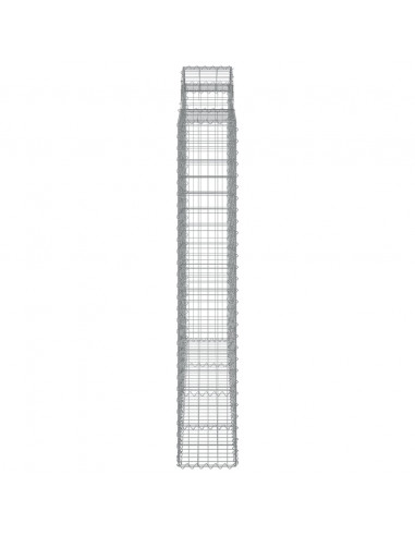 Cesti Gabbioni ad Arco 3 pz 200x30x180/200 cm Ferro Zincato