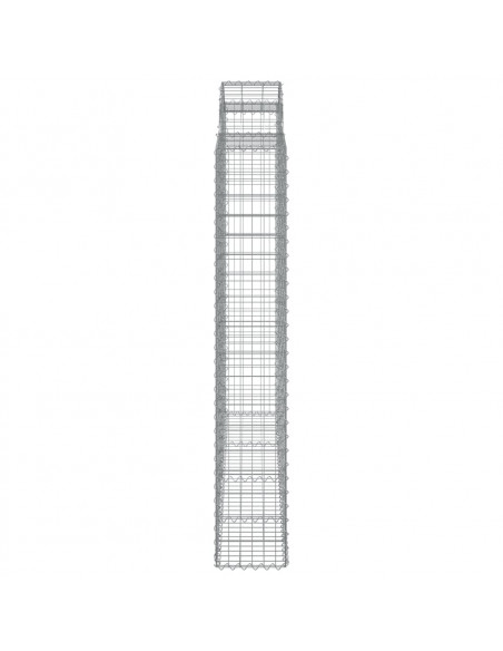 Cesti Gabbioni ad Arco 3 pz 200x30x180/200 cm Ferro Zincato