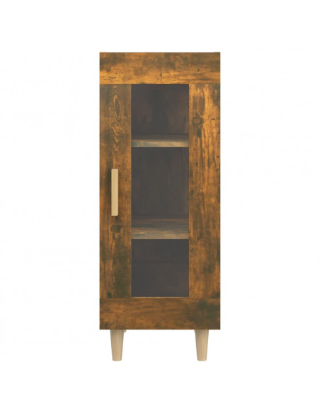 Credenza Rovere Fumo 34,5x34x90 cm in Legno Multistrato